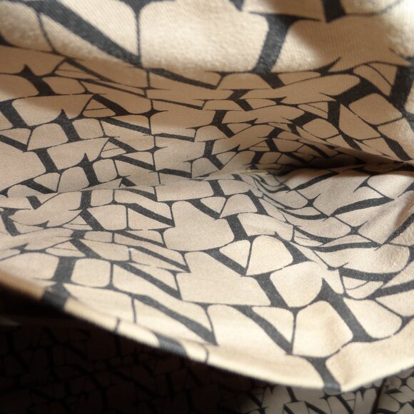 Lanvin Taupe/Beige Python Embosed Lamb Leather Tote - Picture 16 of 16